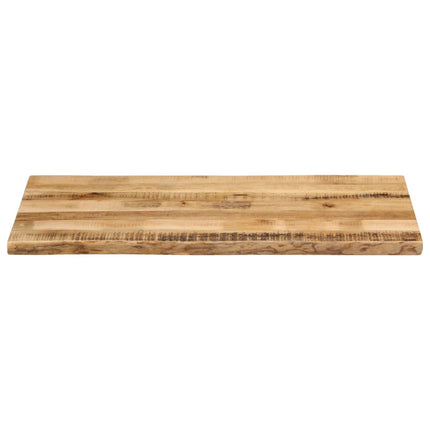 bordplade 110x60x3,8 cm naturlig kant massivt ru mangotræ