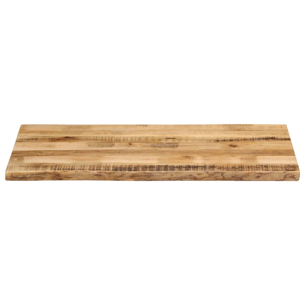 bordplade 110x60x3,8 cm naturlig kant massivt ru mangotræ