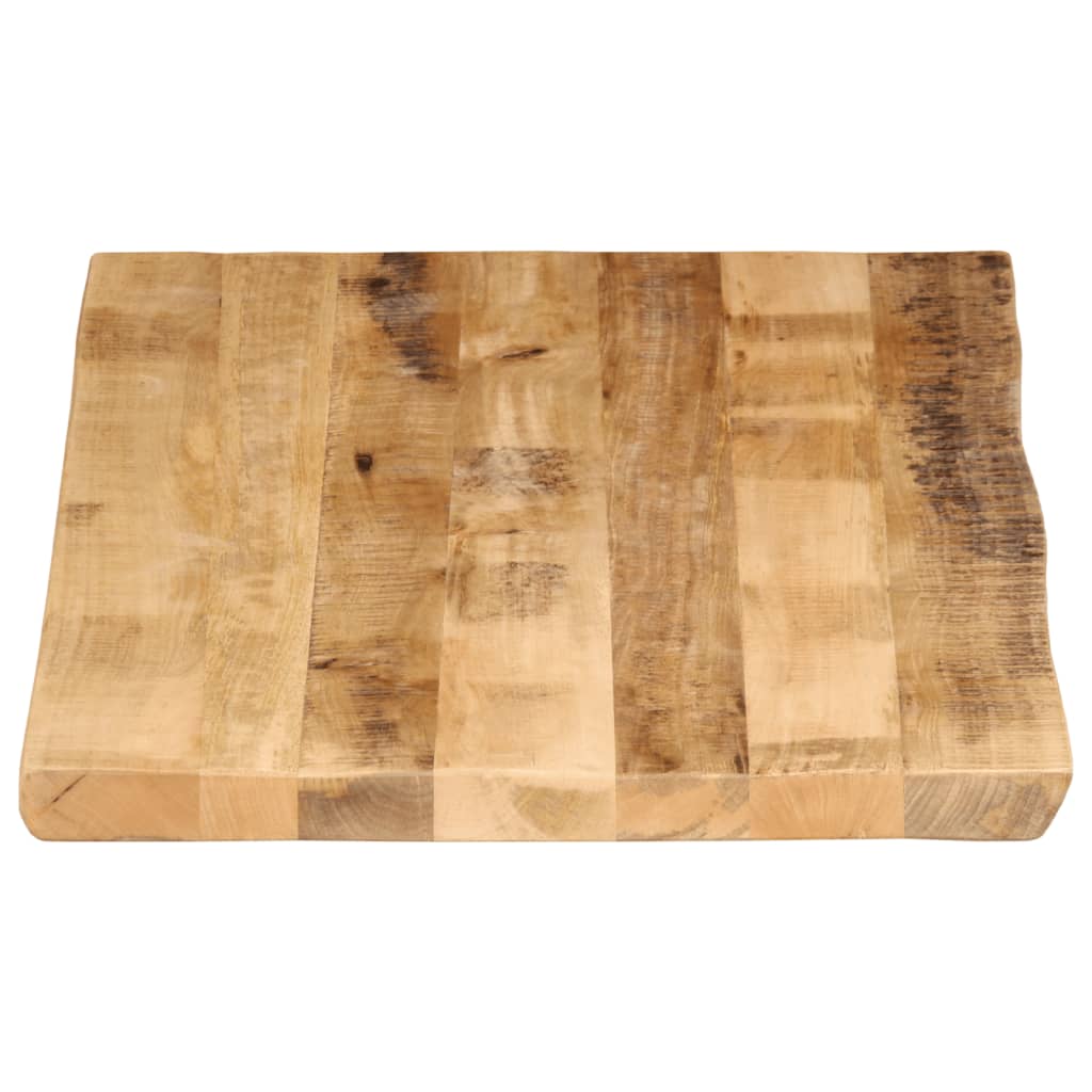 bordplade 110x60x3,8 cm naturlig kant massivt ru mangotræ