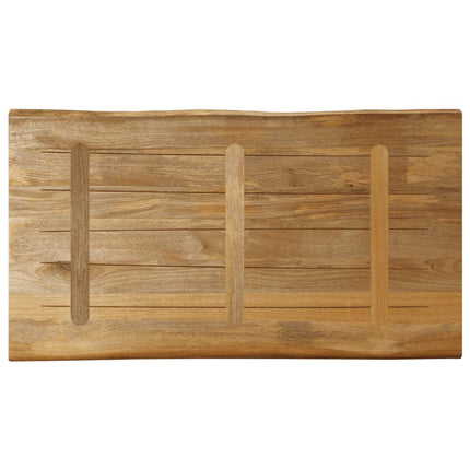 bordplade 110x60x3,8 cm naturlig kant massivt ru mangotræ