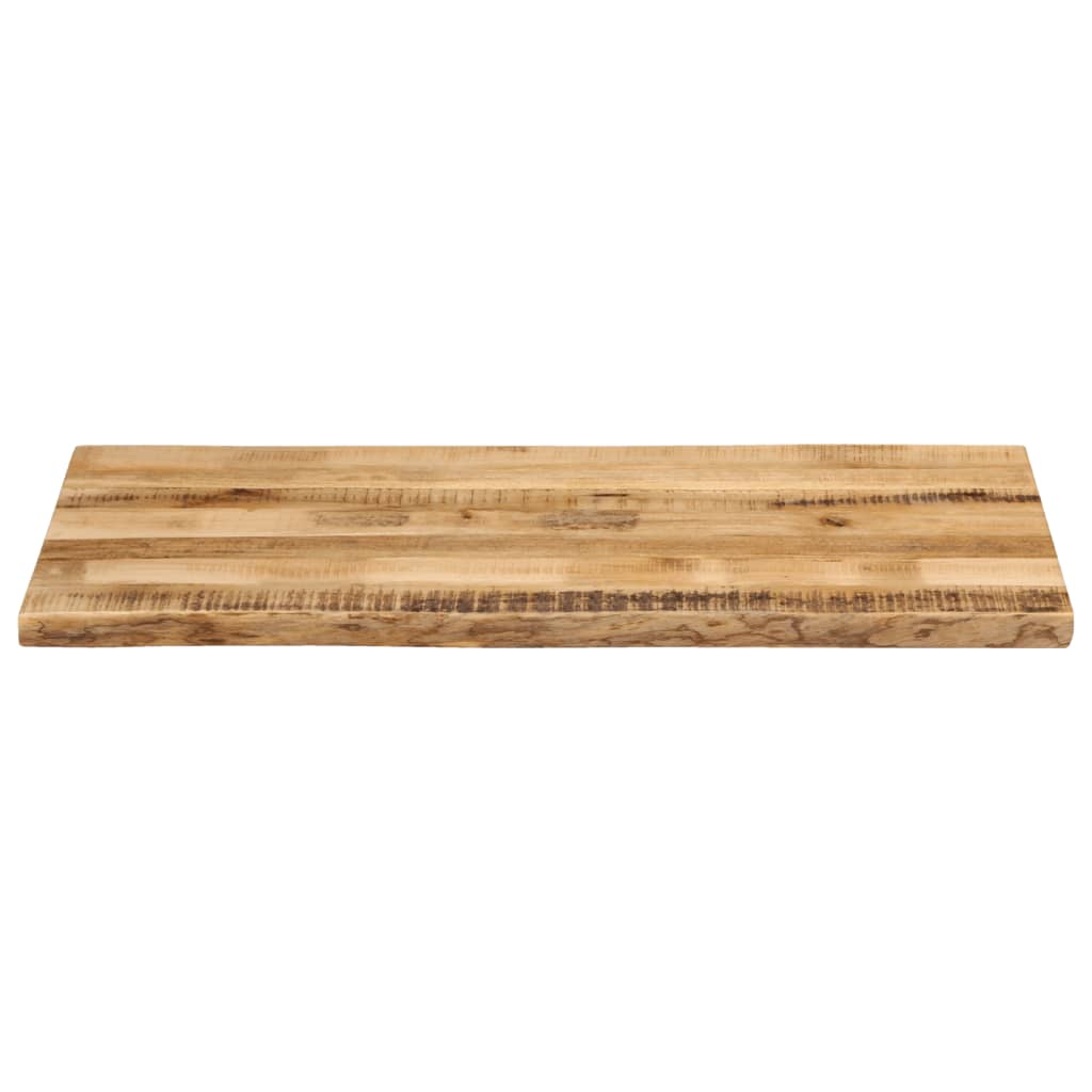 bordplade 120x60x3,8 cm naturlig kant massivt ru mangotræ