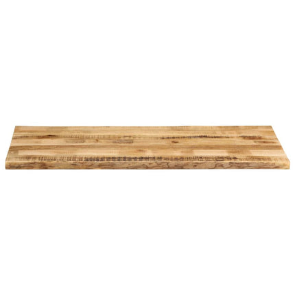 bordplade 140x60x3,8 cm naturlig kant massivt ru mangotræ