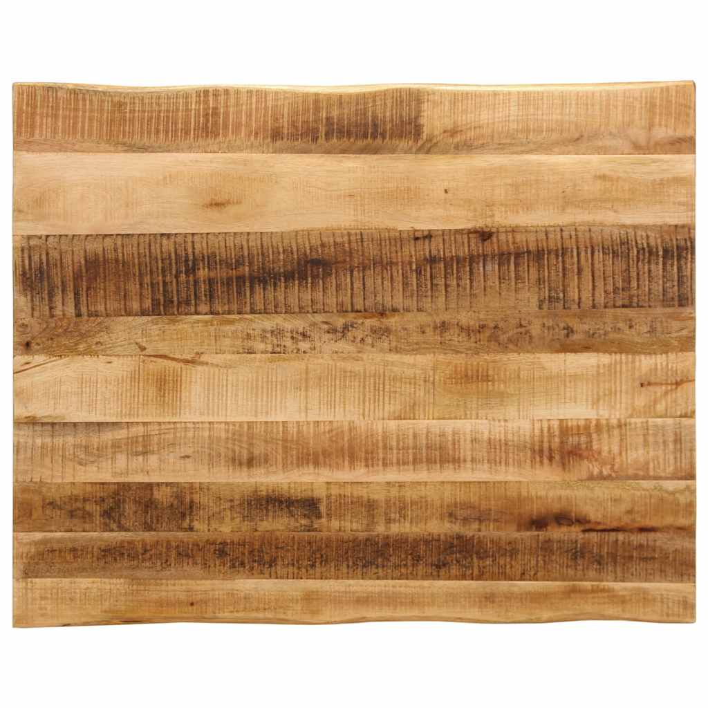 bordplade 100x80x3,8 cm naturlig kant massivt ru mangotr