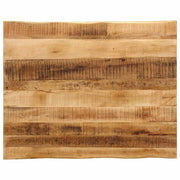 bordplade 100x80x3,8 cm naturlig kant massivt ru mangotræ