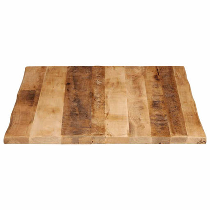 bordplade 100x80x3,8 cm naturlig kant massivt ru mangotræ