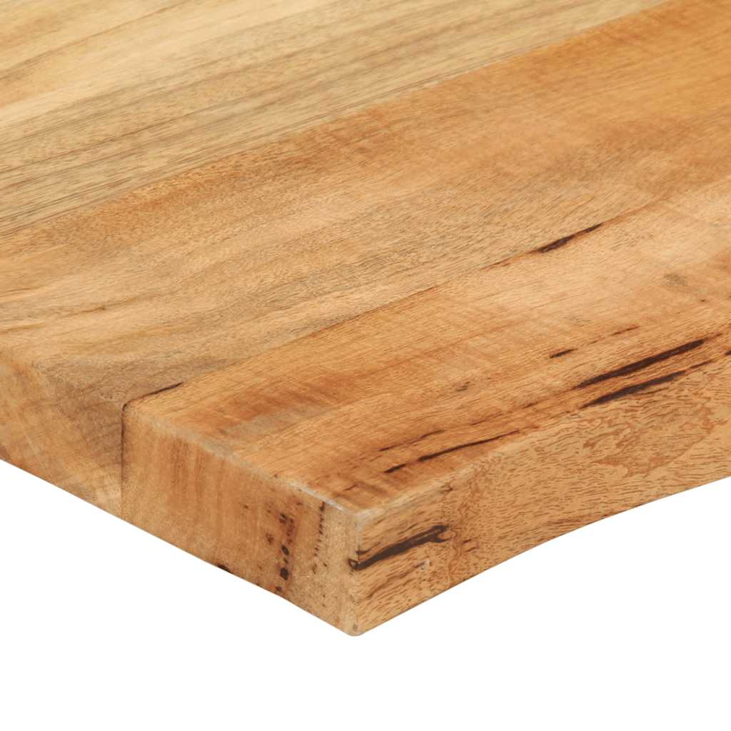 bordplade 40x40x2,5 cm naturlig kant massivt mangotræ