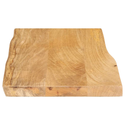 bordplade 60x40x2,5 cm naturlig kant massivt mangotræ