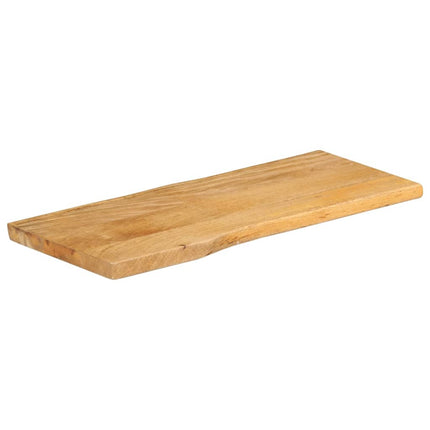 bordplade 80x40x2,5 cm naturlig kant massivt mangotræ