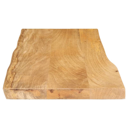 bordplade 80x40x2,5 cm naturlig kant massivt mangotræ