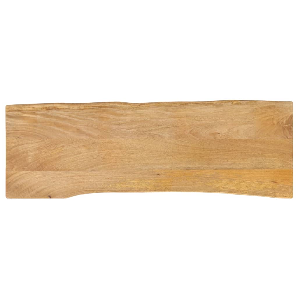 bordplade 110x40x2,5 cm naturlig kant massivt mangotr
