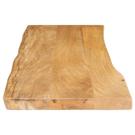 bordplade 110x40x2,5 cm naturlig kant massivt mangotræ