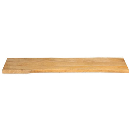 bordplade 140x40x2,5 cm naturlig kant massivt mangotræ