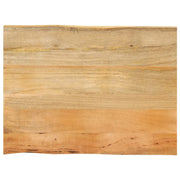 bordplade 90x60x2,5 cm naturlig kant massivt mangotræ