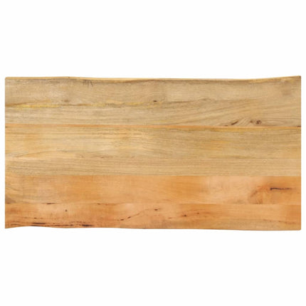 bordplade 100x60x2,5 cm naturlig kant massivt mangotræ
