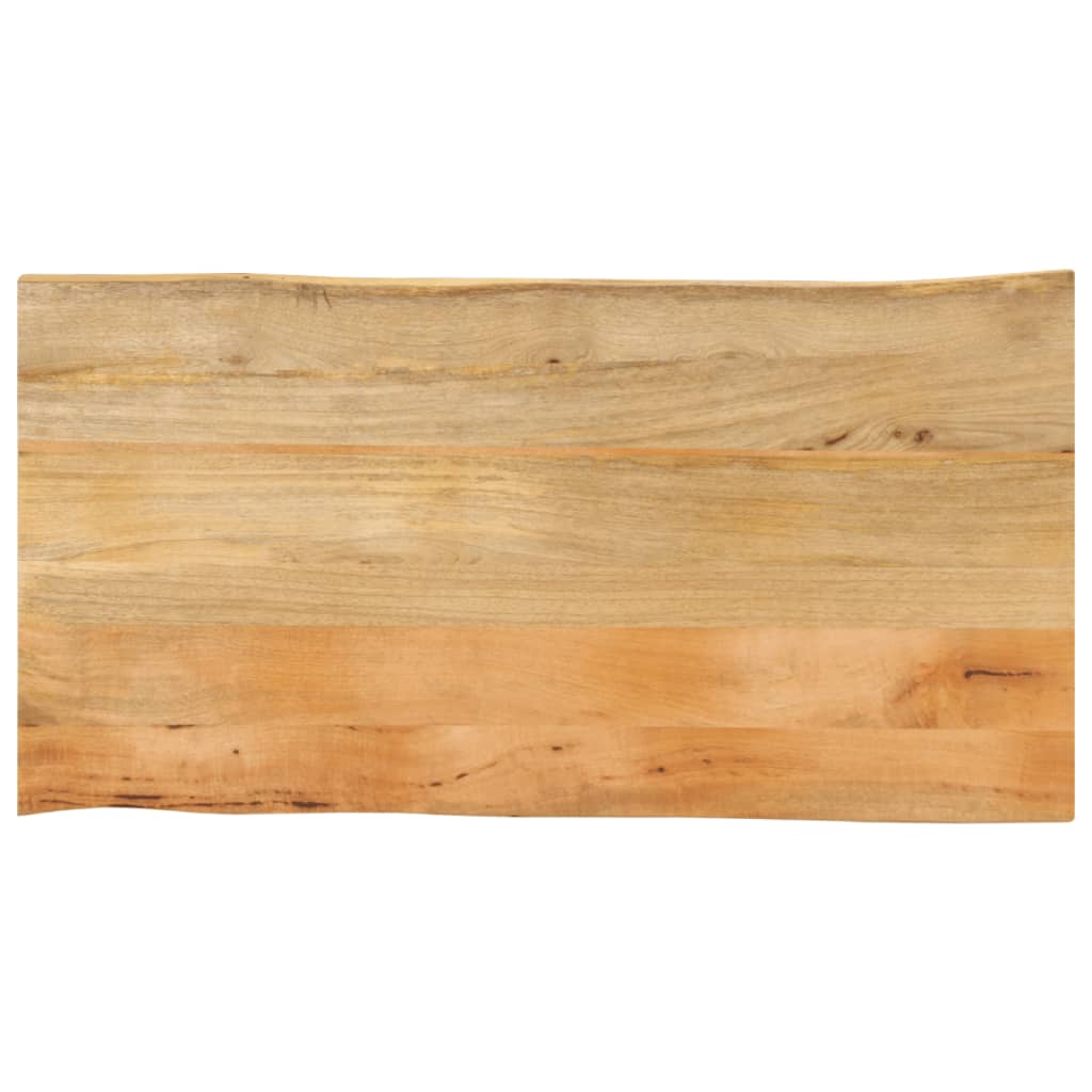 bordplade 120x60x2,5 cm naturlig kant massivt mangotr