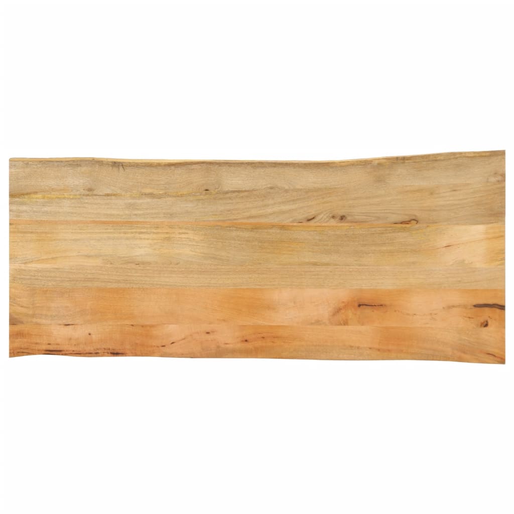 bordplade 140x60x2,5 cm naturlig kant massivt mangotr