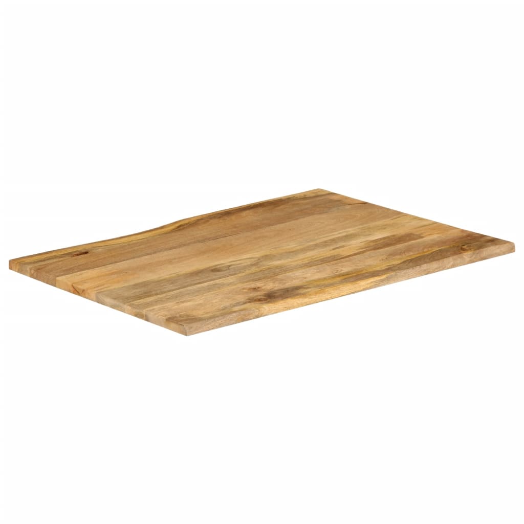 bordplade 110x80x2,5 cm naturlig kant massivt mangotræ