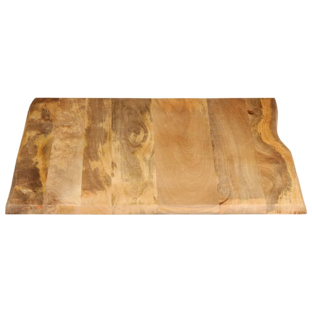 bordplade 110x80x2,5 cm naturlig kant massivt mangotræ