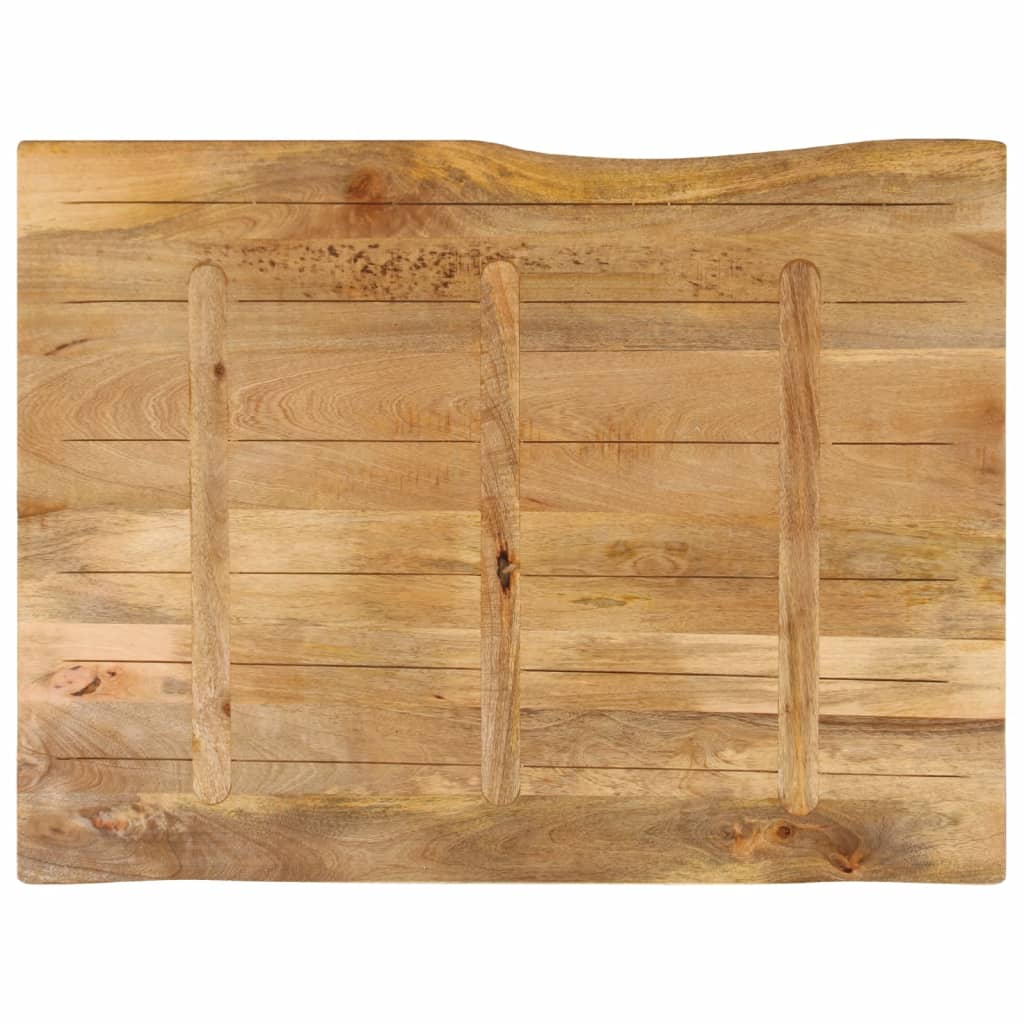 bordplade 110x80x2,5 cm naturlig kant massivt mangotræ