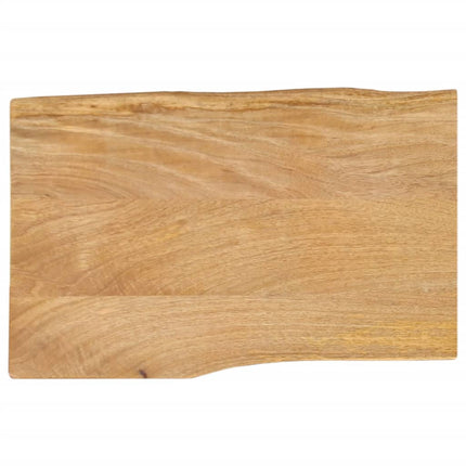 bordplade 50x40x3,8 cm naturlig kant massivt mangotræ