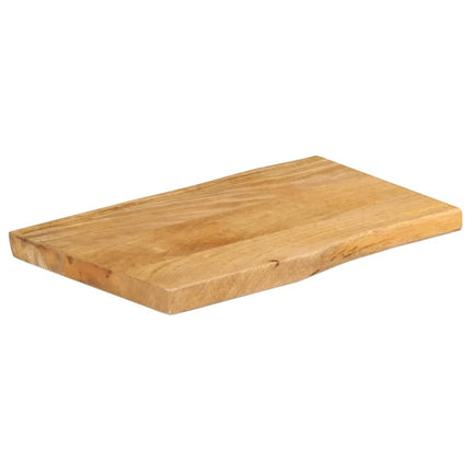 bordplade 50x40x3,8 cm naturlig kant massivt mangotræ