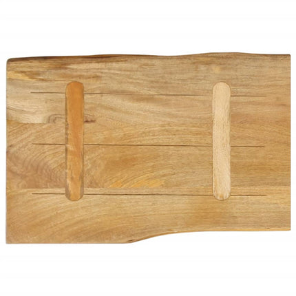 bordplade 50x40x3,8 cm naturlig kant massivt mangotræ