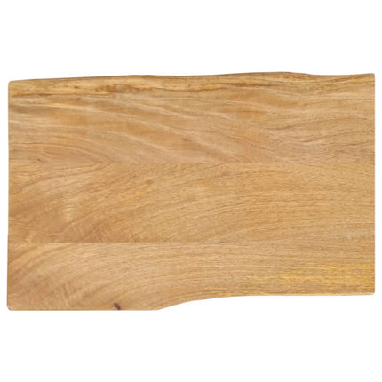 bordplade 60x40x3,8 cm naturlig kant massivt mangotræ