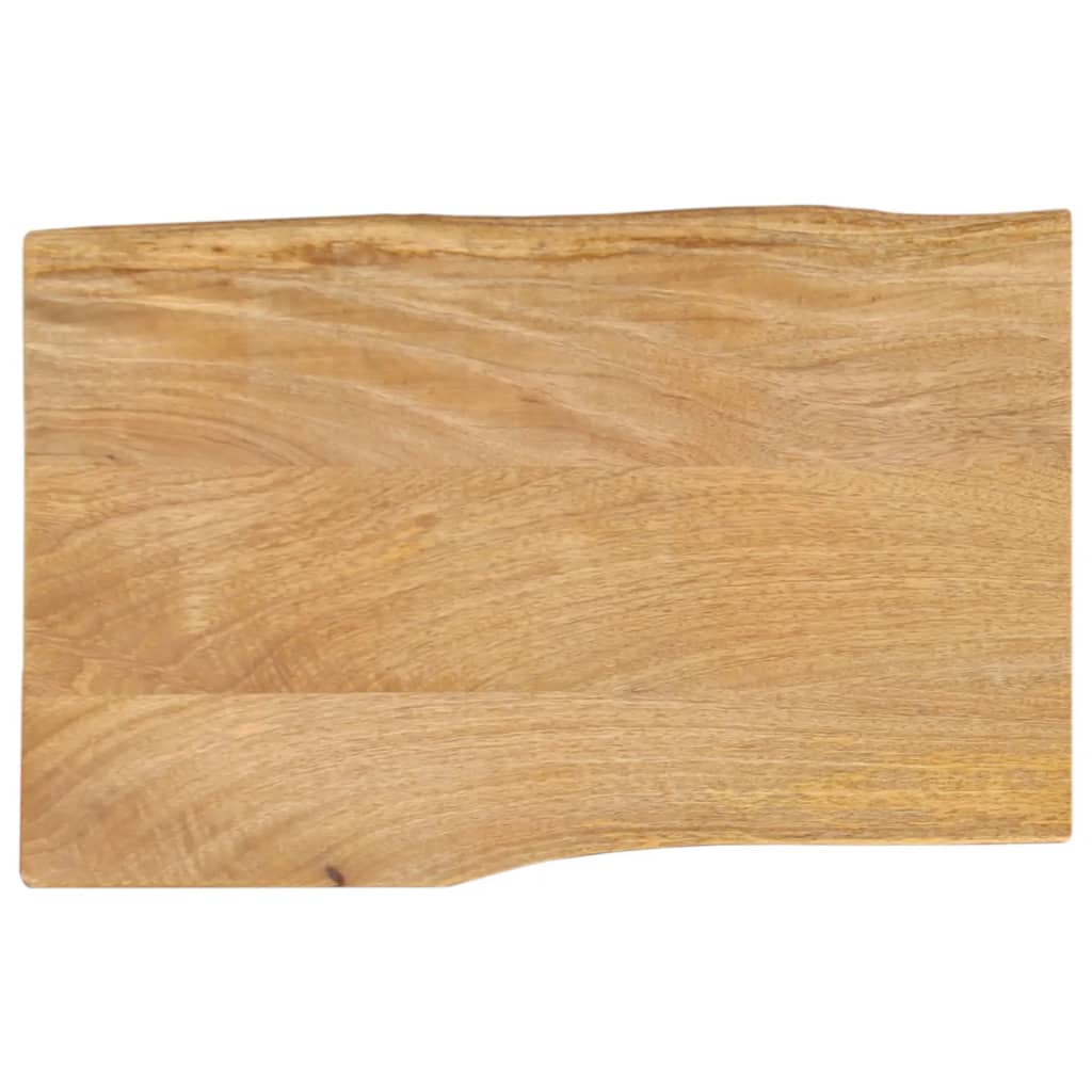 bordplade 60x40x3,8 cm naturlig kant massivt mangotræ billede