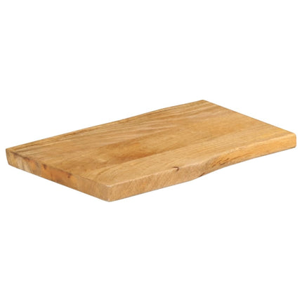 bordplade 60x40x3,8 cm naturlig kant massivt mangotræ