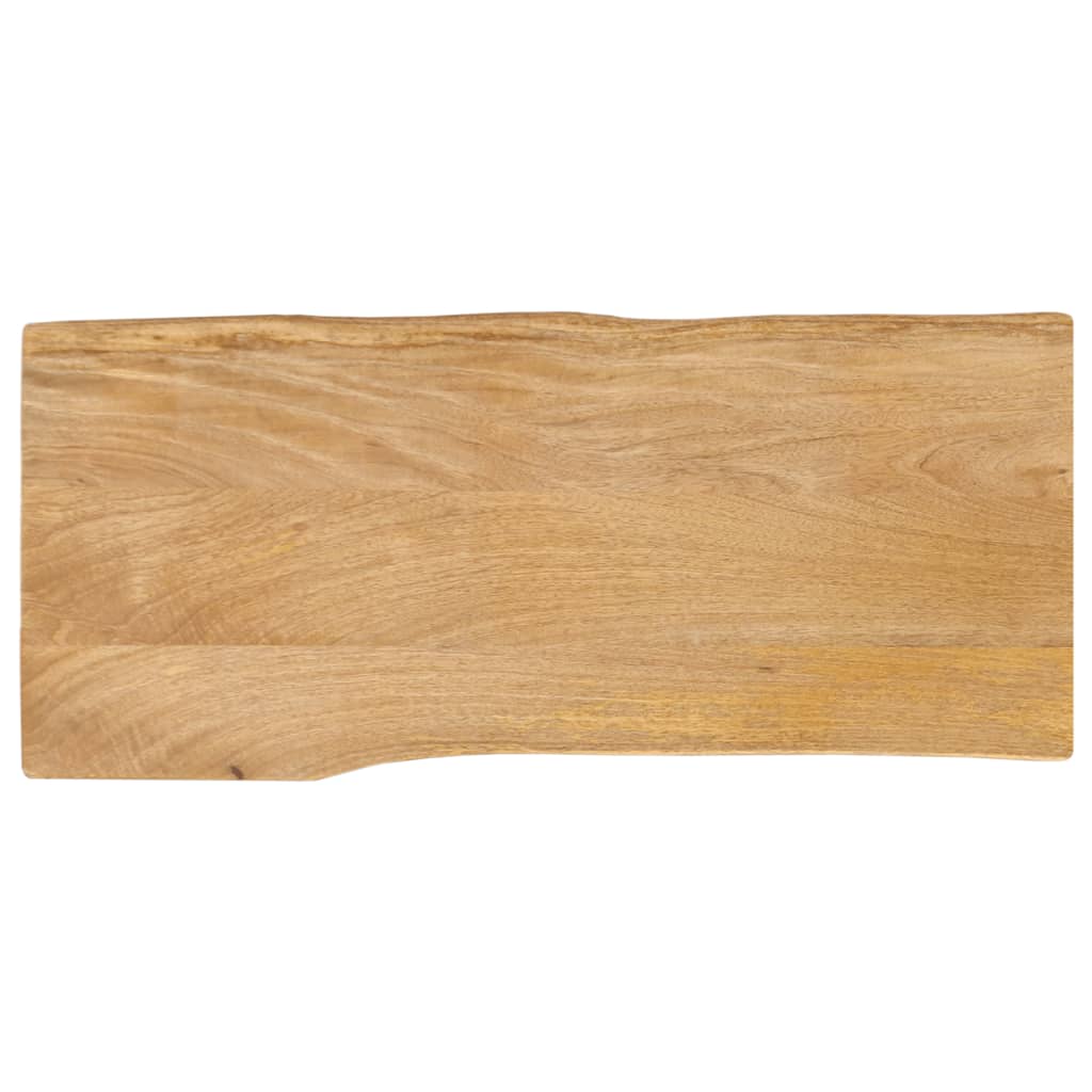 bordplade 80x40x3,8 cm naturlig kant massivt mangotræ billede