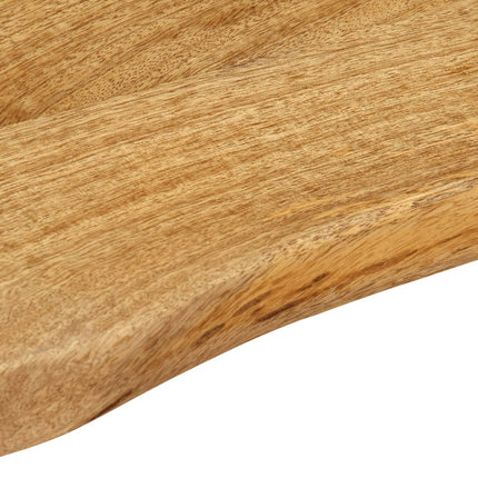 bordplade 100x40x3,8 cm naturlig kant massivt mangotræ
