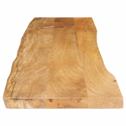 bordplade 180x40x3,8 cm naturlig kant massivt mangotræ