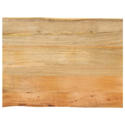 bordplade 90x60x3,8 cm naturlig kant massivt mangotræ