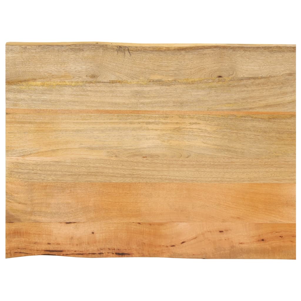 bordplade 90x60x3,8 cm naturlig kant massivt mangotr