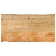 bordplade 110x60x3,8 cm naturlig kant massivt mangotræ