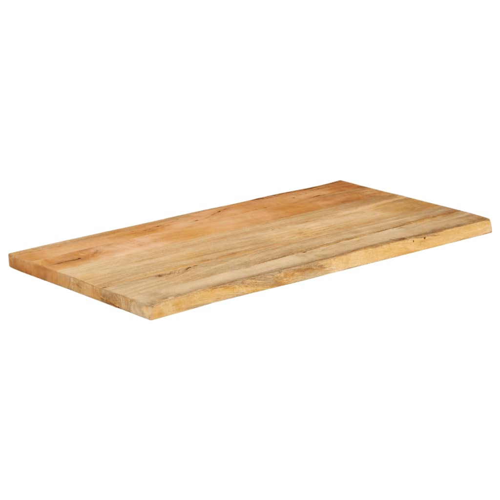 bordplade 110x60x3,8 cm naturlig kant massivt mangotræ