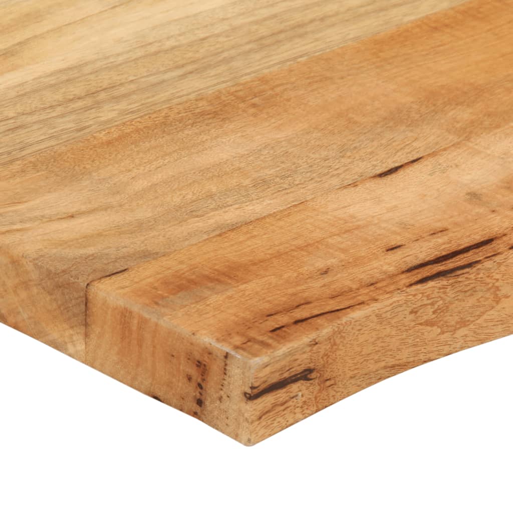 bordplade 110x60x3,8 cm naturlig kant massivt mangotræ