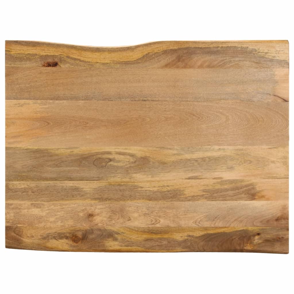 bordplade 90x80x3,8 cm naturlig kant massivt mangotr