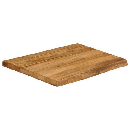 bordplade 60x60x2,5 cm naturlig kant massivt mangotræ