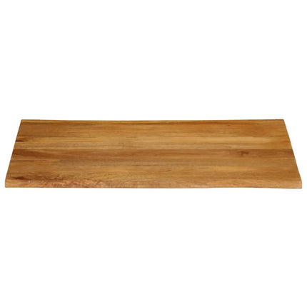 bordplade 90x80x2,5 cm naturlig kant massivt mangotræ