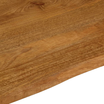 bordplade 90x80x2,5 cm naturlig kant massivt mangotræ