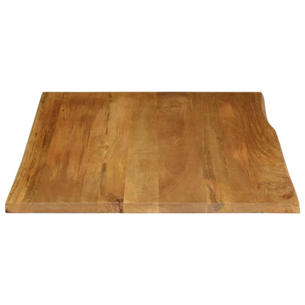 bordplade 100x80x2,5 cm naturlig kant massivt mangotræ