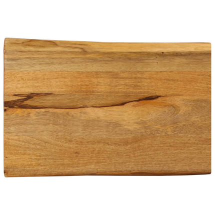 bordplade 50x40x3,8 cm naturlig kant massivt mangotræ