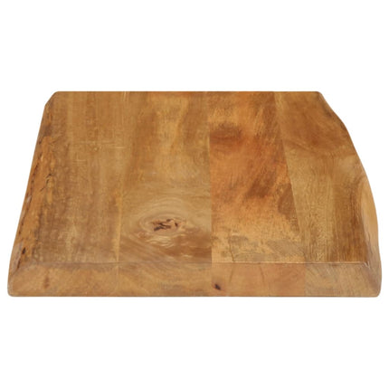 bordplade 50x40x3,8 cm naturlig kant massivt mangotræ