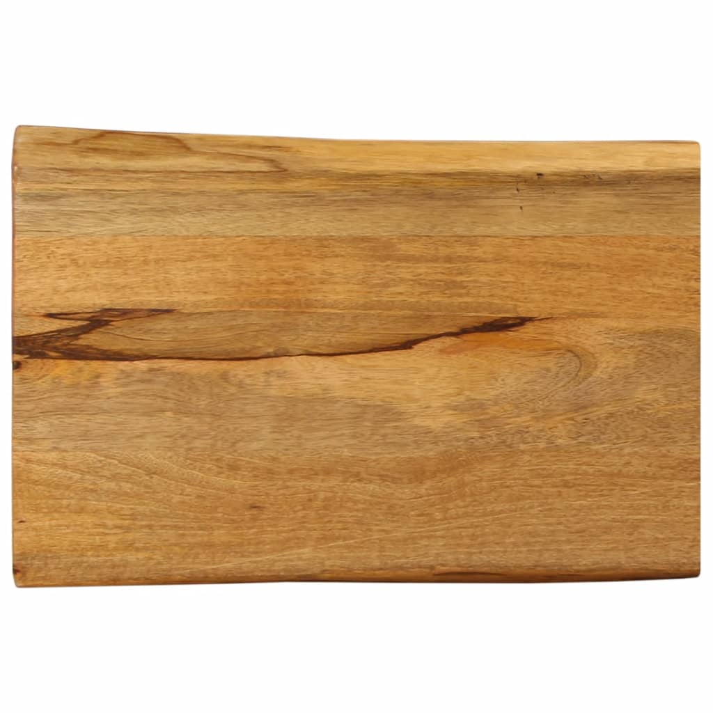 Bordplade 60×40×3,8 cm med naturlig kant - massivt mangotræ