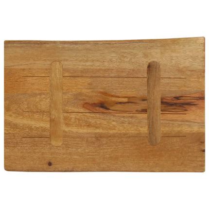 bordplade 60x40x3,8 cm naturlig kant massivt mangotræ