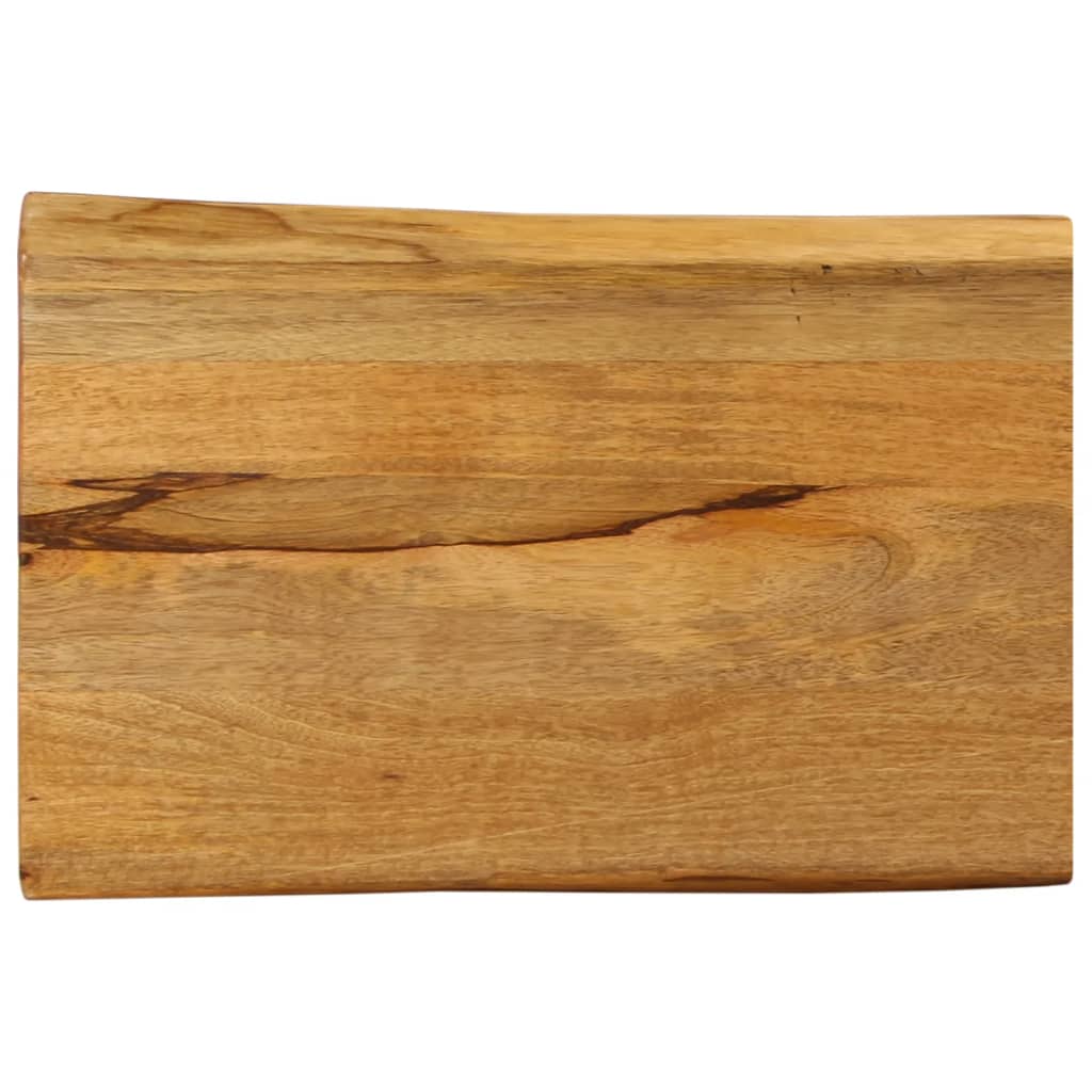 Bordplade 70 × 40 × 3,8 cm med naturlig kant - massivt mangotræ