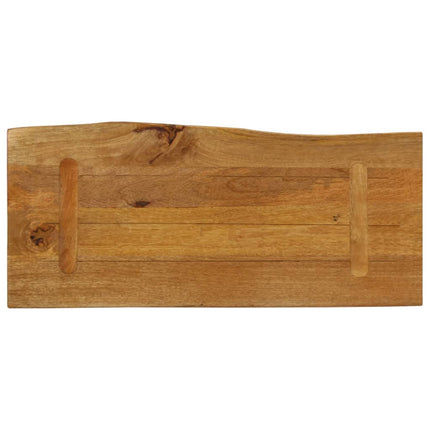 bordplade 80x40x3,8 cm naturlig kant massivt mangotræ