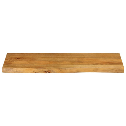 bordplade 90x40x3,8 cm naturlig kant massivt mangotræ