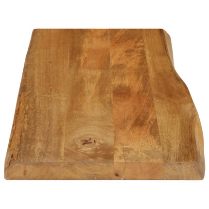 bordplade 90x40x3,8 cm naturlig kant massivt mangotræ